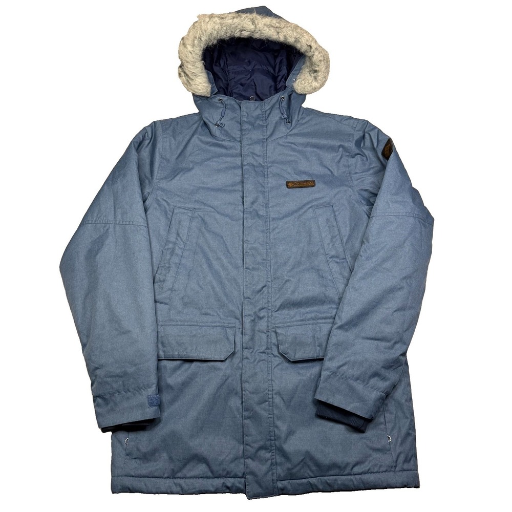 Columbia Men's South Canyon Long Down Parka Thermal Coil Full Zip Jacket Small